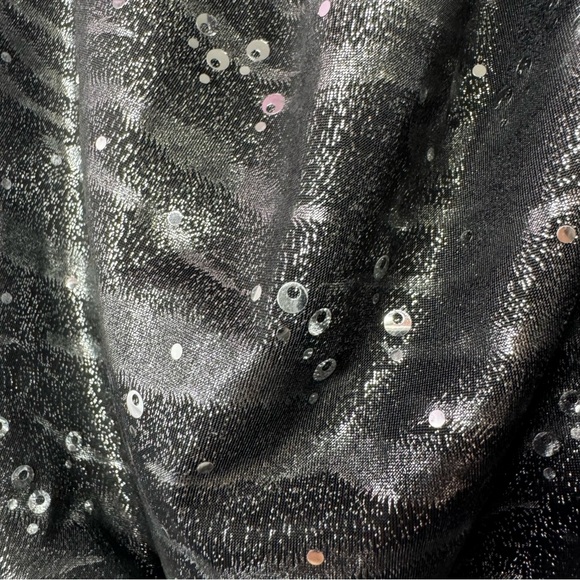 Dress sparkly sequins black grey silver sparkle glitter sexy mini dress tube y2k - Picture 6 of 10